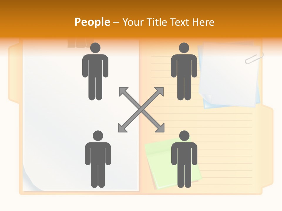 Record Stationery Sticky PowerPoint Template