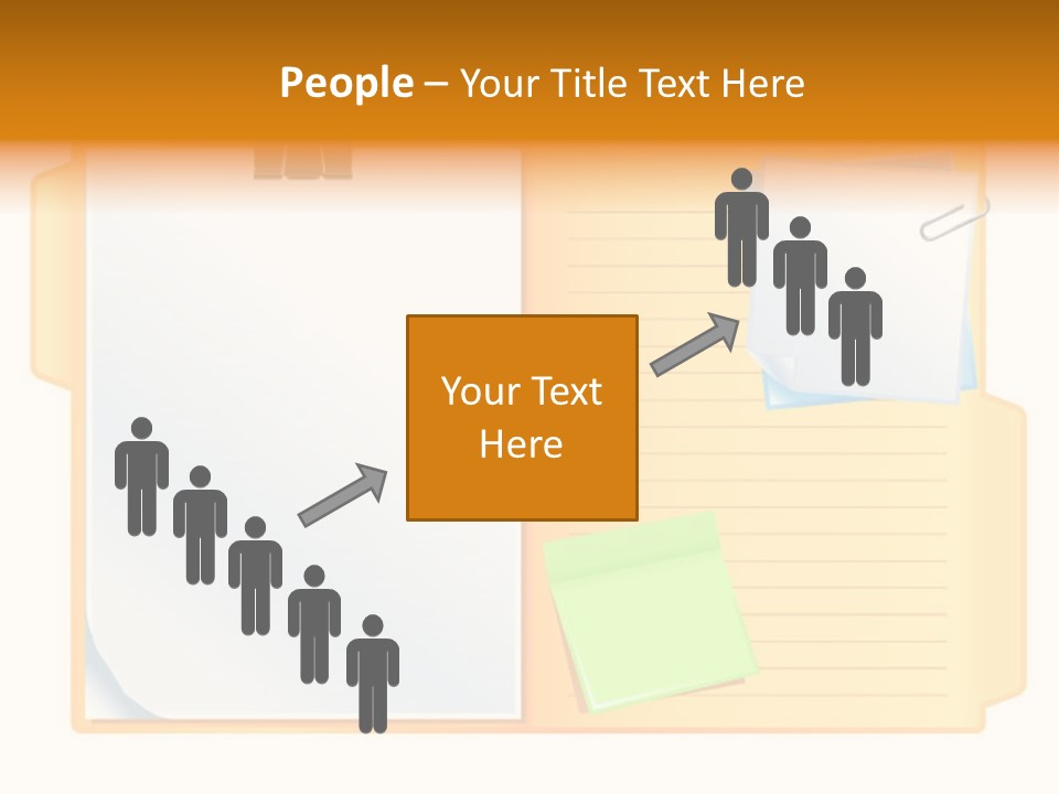 Record Stationery Sticky PowerPoint Template