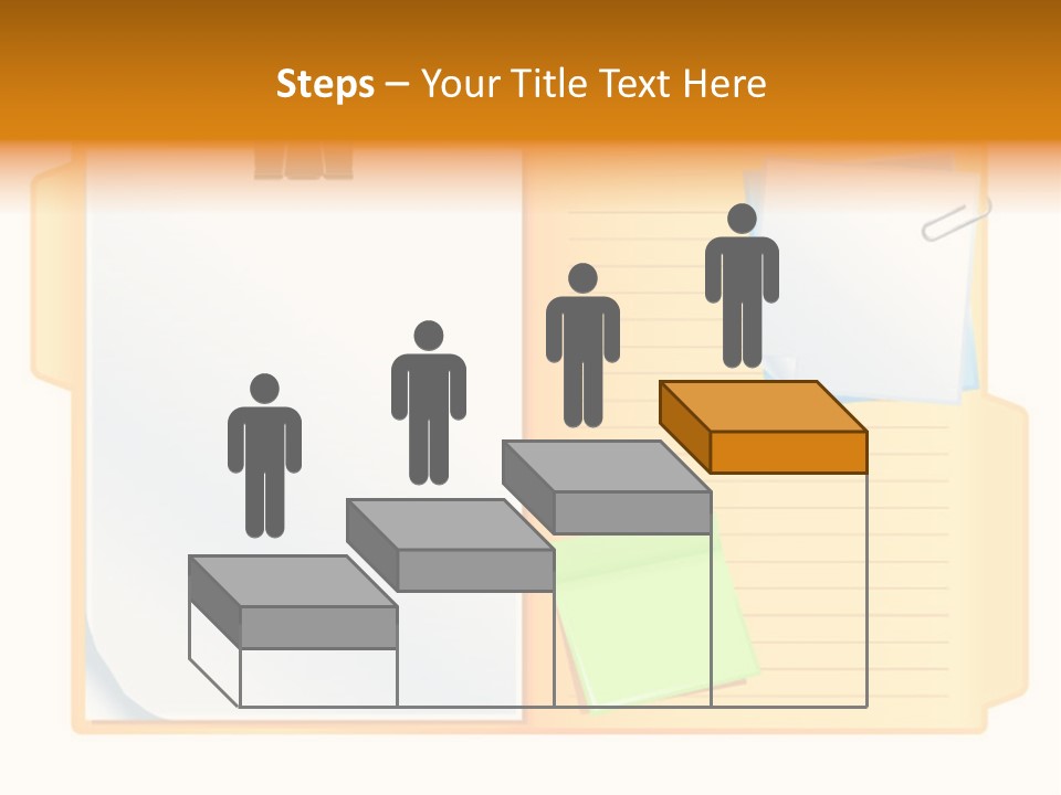 Record Stationery Sticky PowerPoint Template