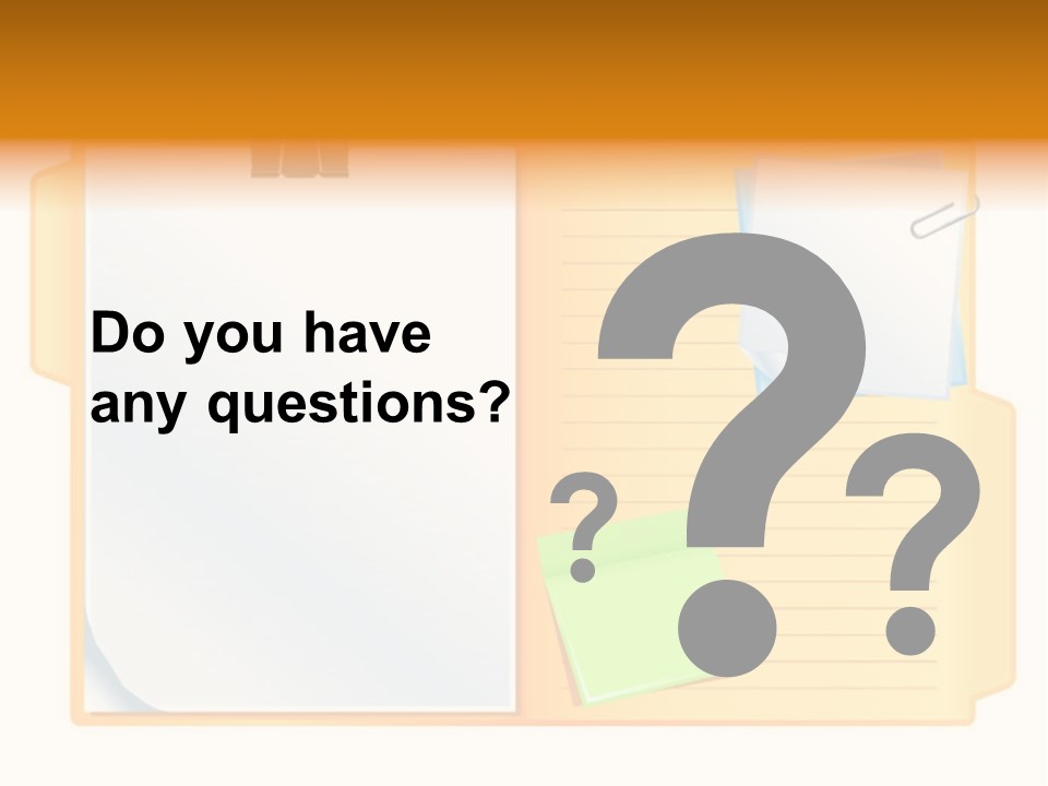 Record Stationery Sticky PowerPoint Template