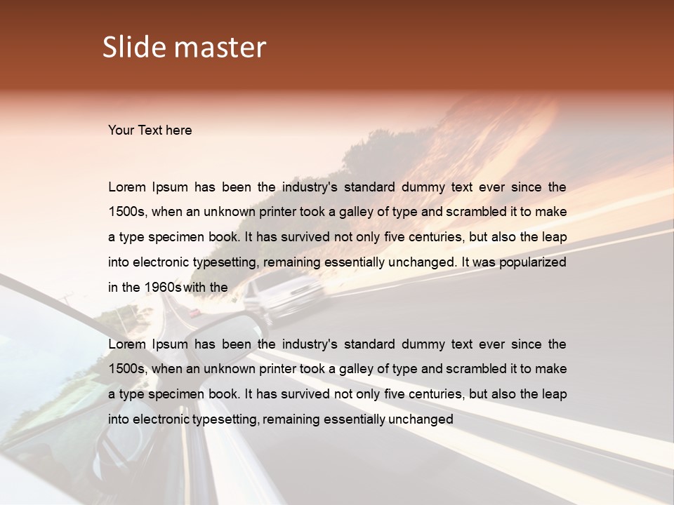 Weather Mountain Curve PowerPoint Template