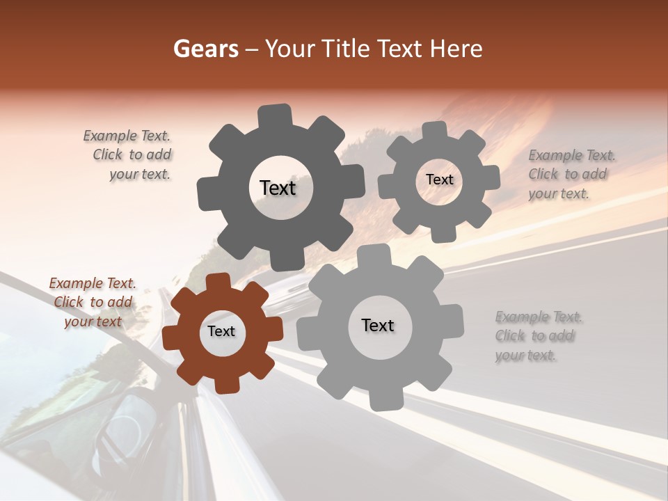 Weather Mountain Curve PowerPoint Template