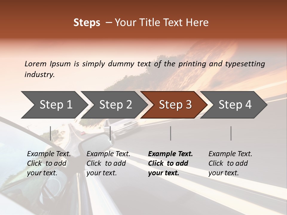 Weather Mountain Curve PowerPoint Template