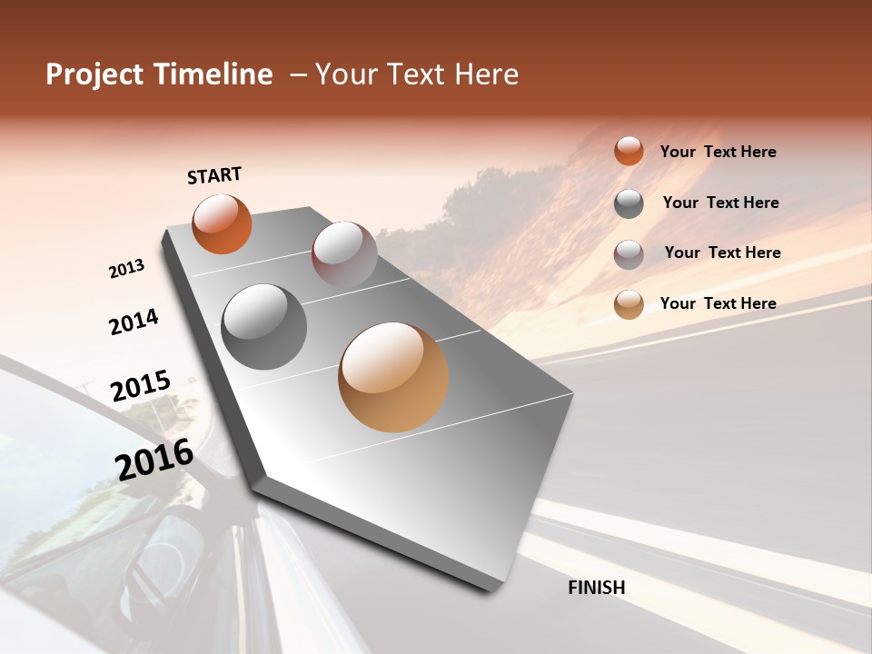 Weather Mountain Curve PowerPoint Template