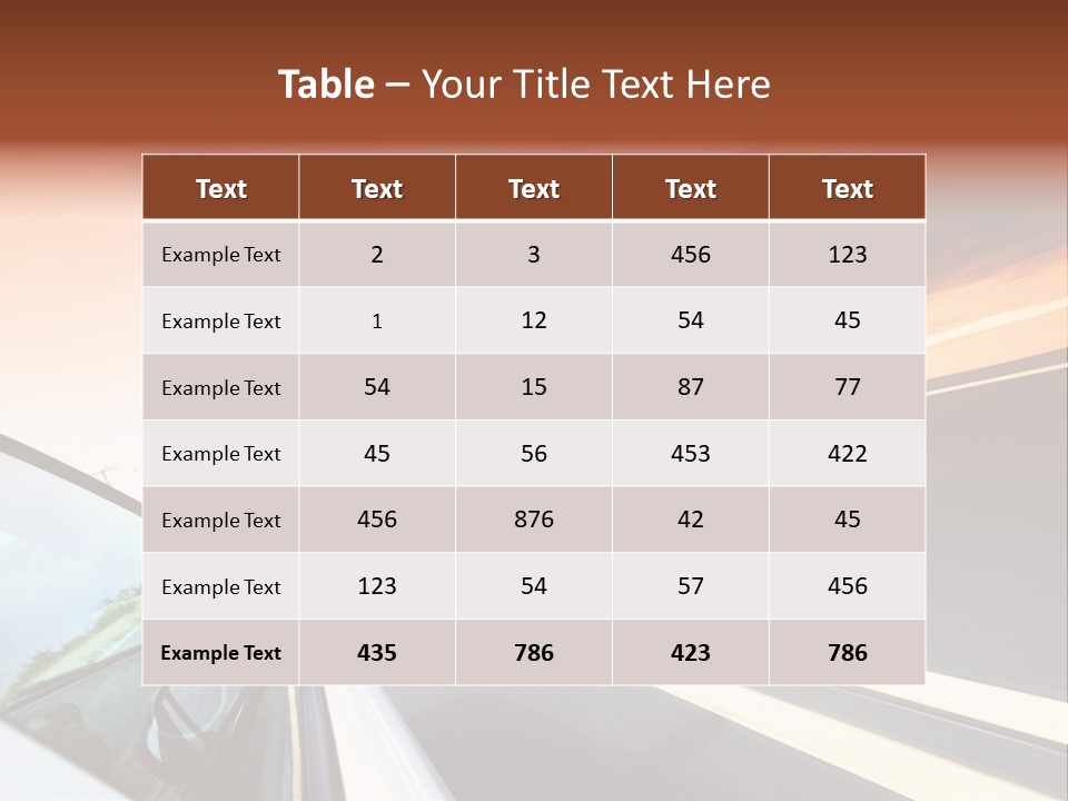 Weather Mountain Curve PowerPoint Template