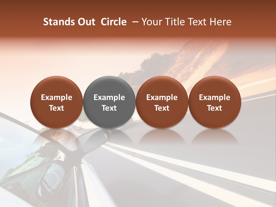 Weather Mountain Curve PowerPoint Template