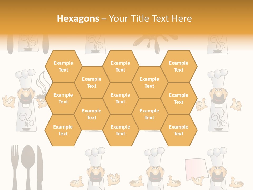 Restaurant Object Placard PowerPoint Template