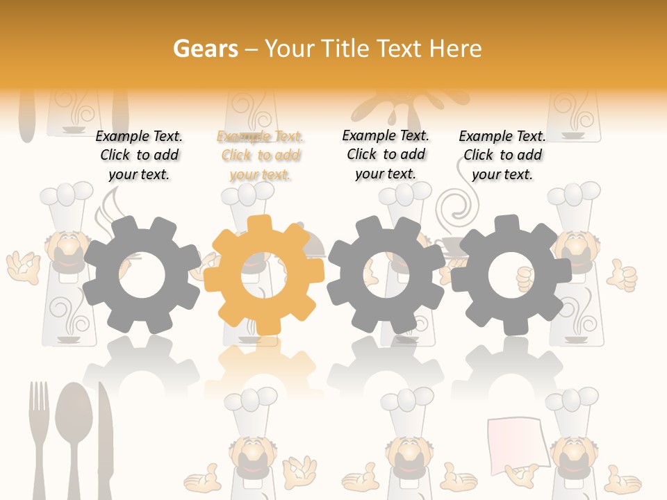 Restaurant Object Placard PowerPoint Template