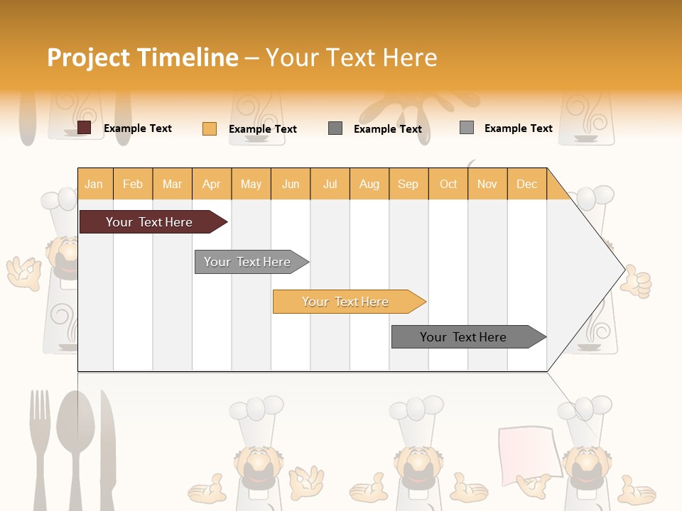 Restaurant Object Placard PowerPoint Template
