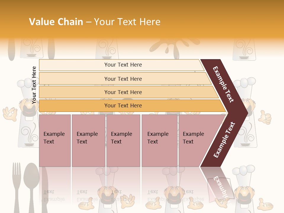 Restaurant Object Placard PowerPoint Template