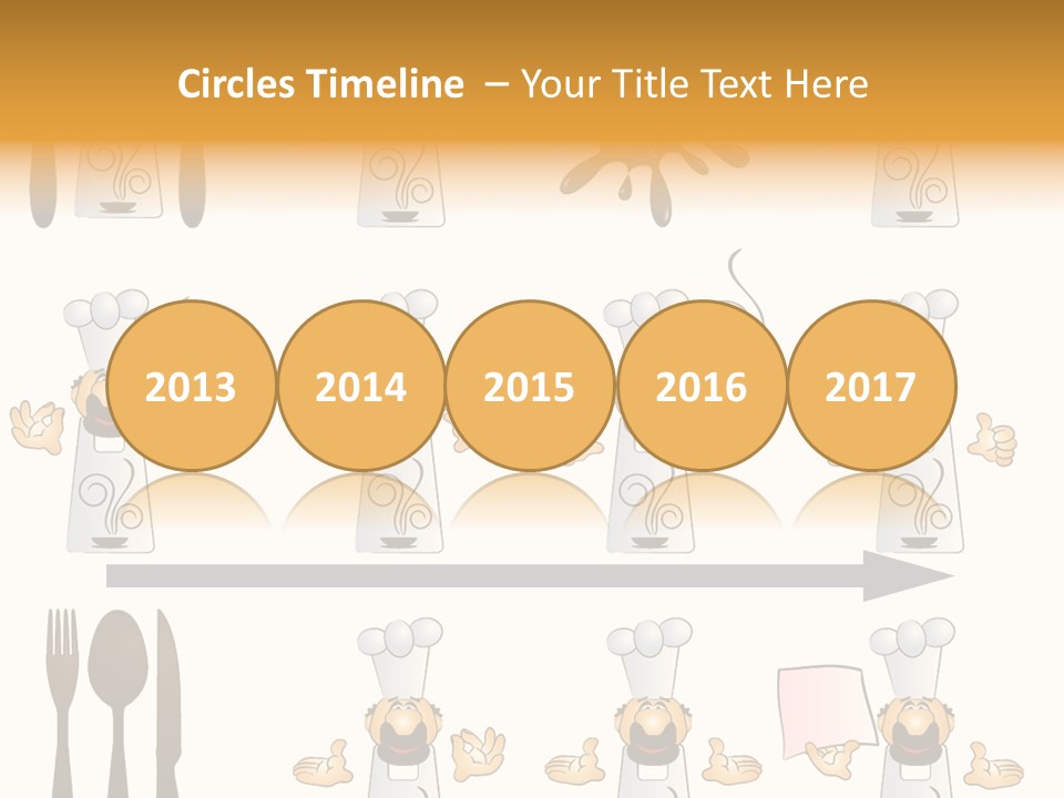 Restaurant Object Placard PowerPoint Template