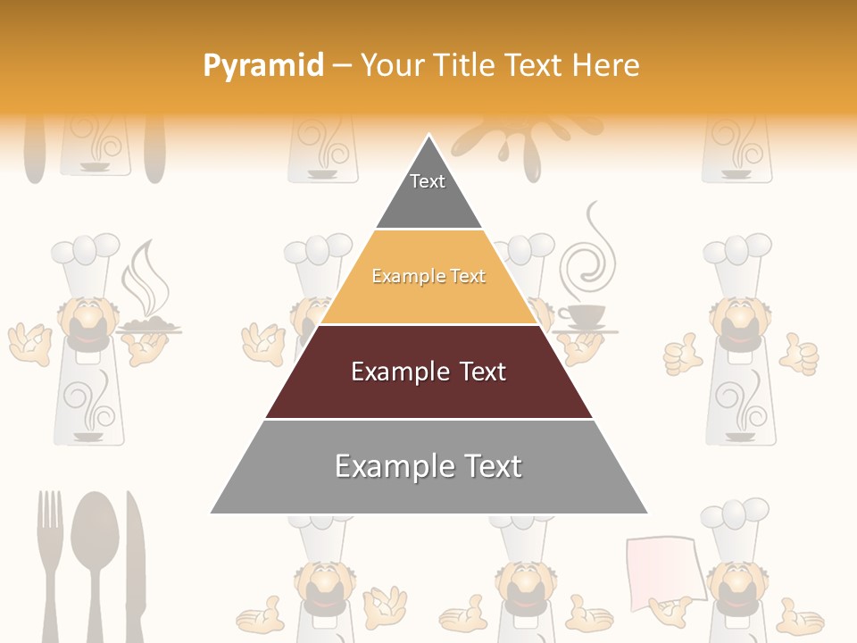 Restaurant Object Placard PowerPoint Template