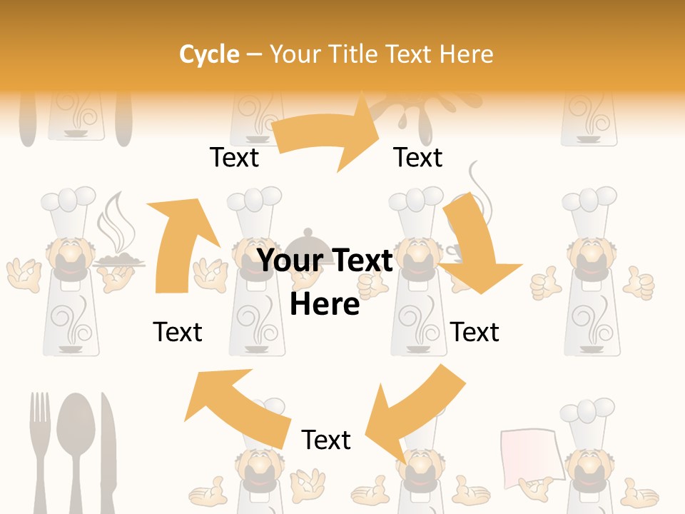 Restaurant Object Placard PowerPoint Template