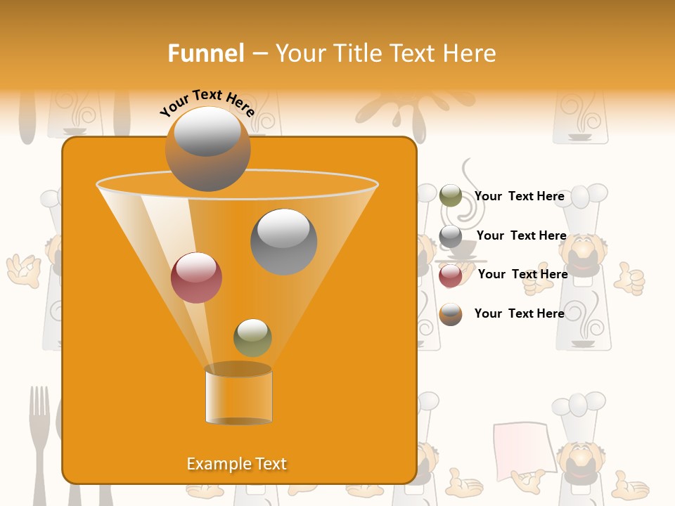 Restaurant Object Placard PowerPoint Template