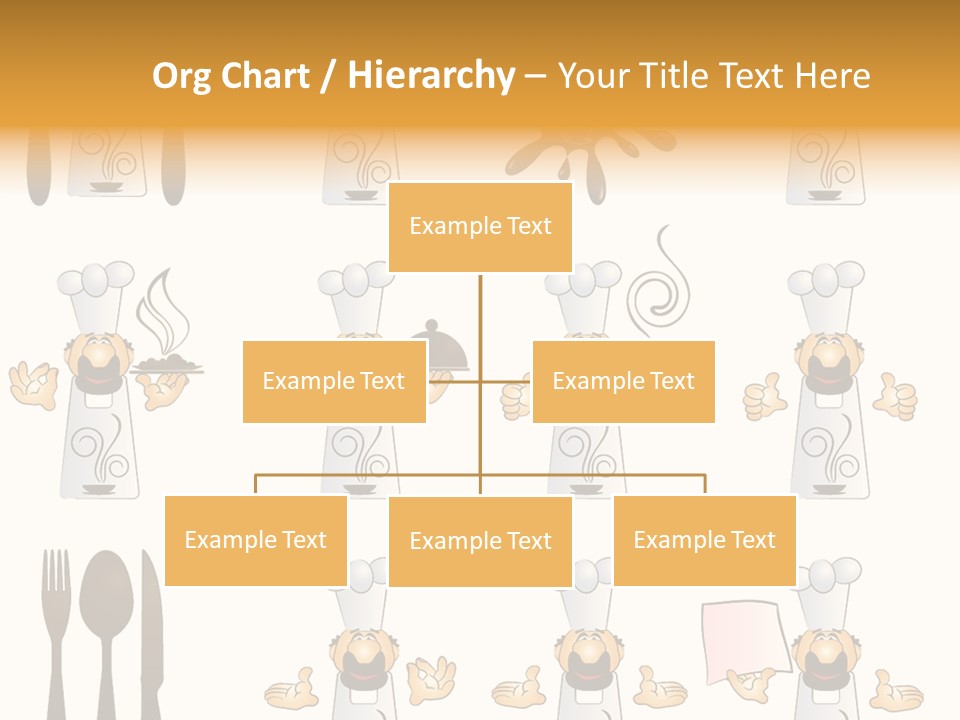 Restaurant Object Placard PowerPoint Template