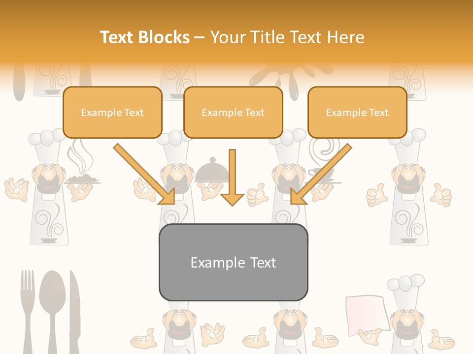 Restaurant Object Placard PowerPoint Template