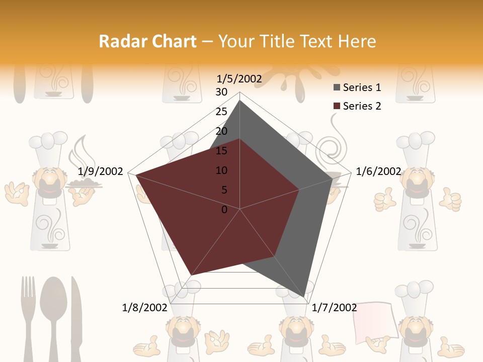 Restaurant Object Placard PowerPoint Template