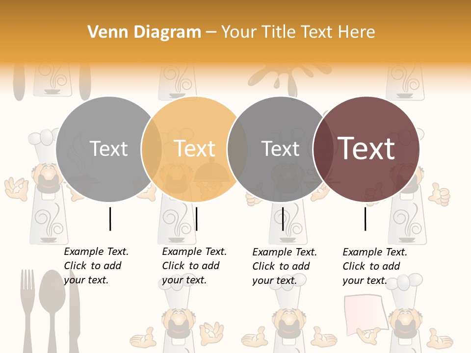 Restaurant Object Placard PowerPoint Template