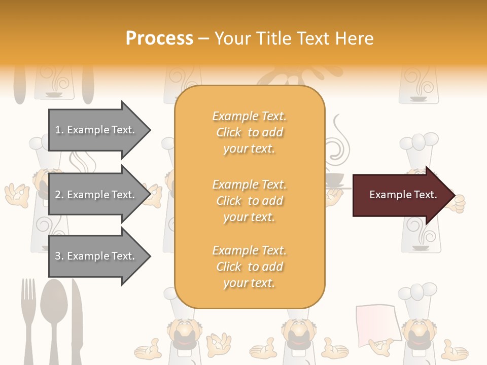 Restaurant Object Placard PowerPoint Template