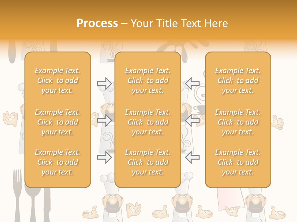 Restaurant Object Placard PowerPoint Template