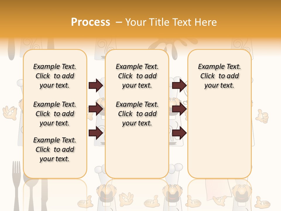 Restaurant Object Placard PowerPoint Template