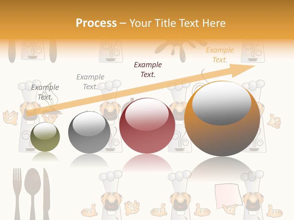 Restaurant Object Placard PowerPoint Template