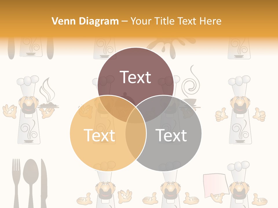 Restaurant Object Placard PowerPoint Template