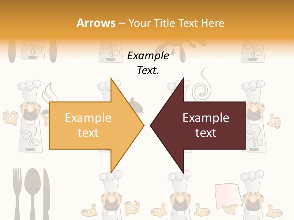 Restaurant Object Placard PowerPoint Template