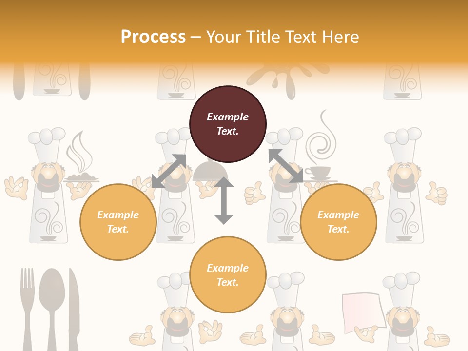 Restaurant Object Placard PowerPoint Template