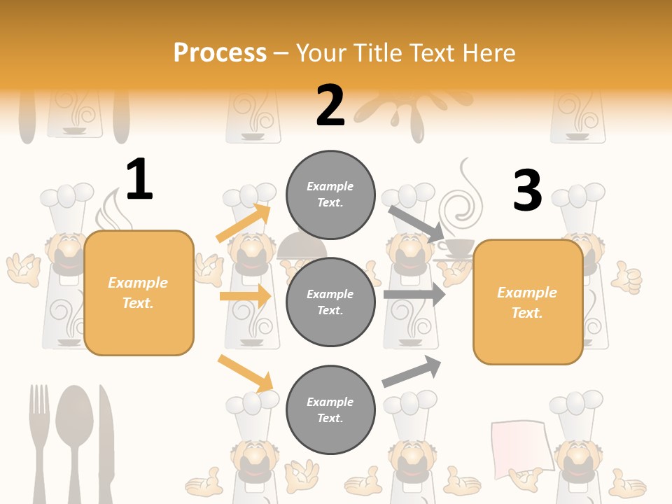 Restaurant Object Placard PowerPoint Template