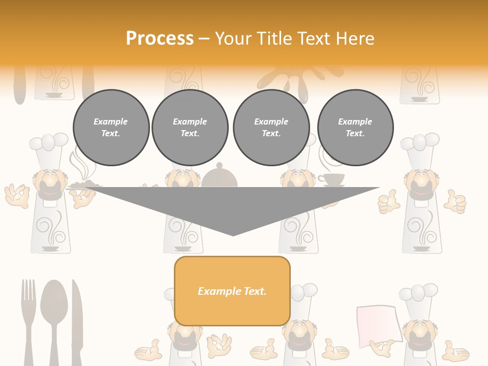 Restaurant Object Placard PowerPoint Template