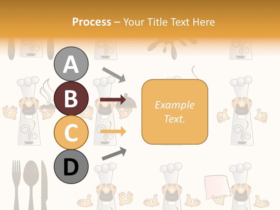 Restaurant Object Placard PowerPoint Template