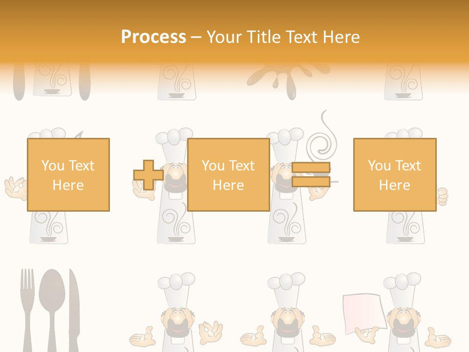 Restaurant Object Placard PowerPoint Template