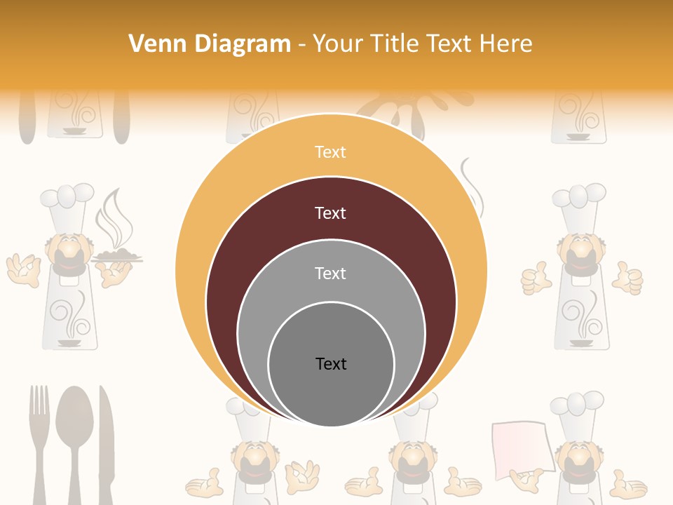 Restaurant Object Placard PowerPoint Template