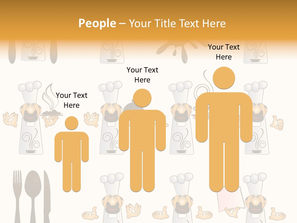Restaurant Object Placard PowerPoint Template