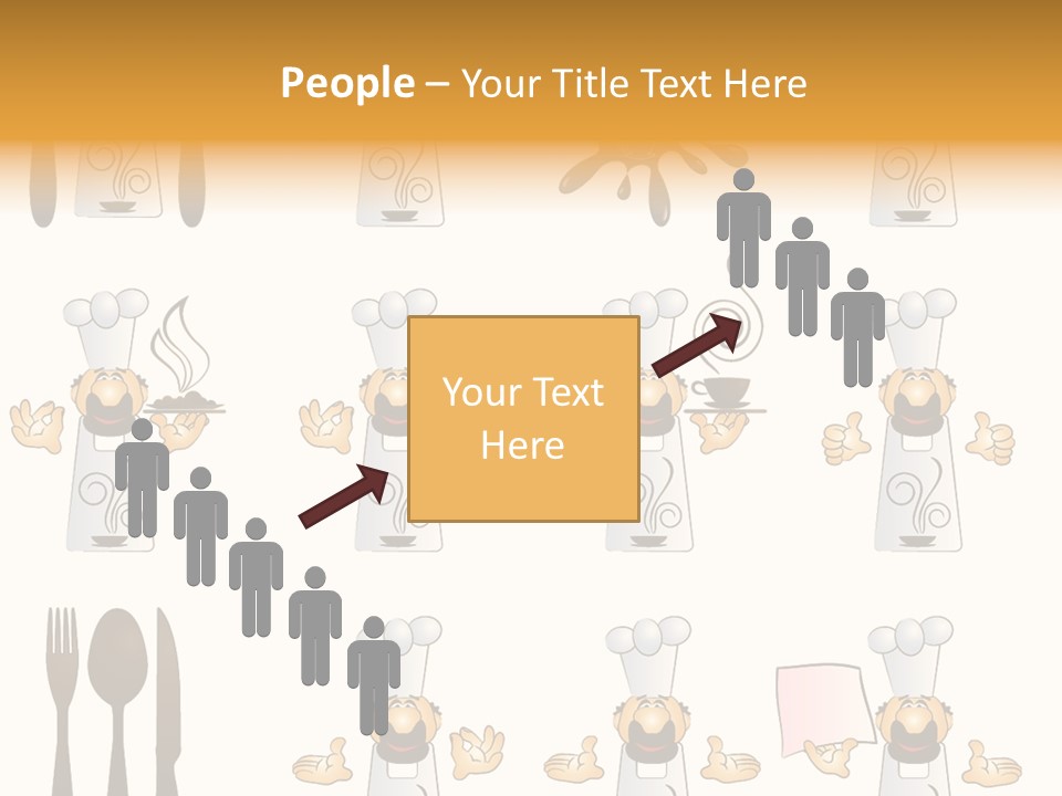 Restaurant Object Placard PowerPoint Template