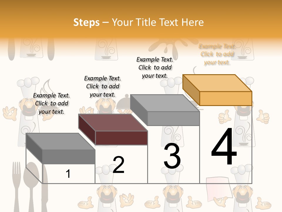 Restaurant Object Placard PowerPoint Template