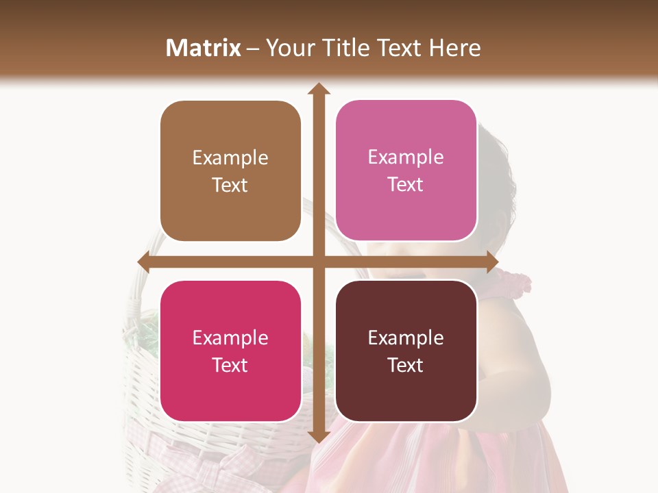 Biracial Smile Speckled PowerPoint Template