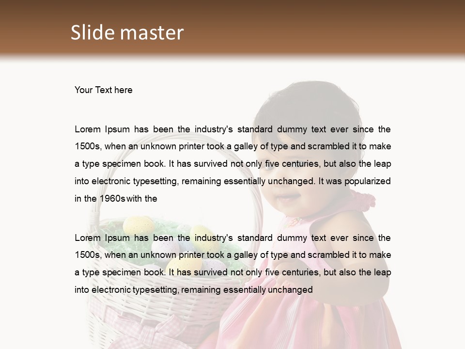 Biracial Smile Speckled PowerPoint Template