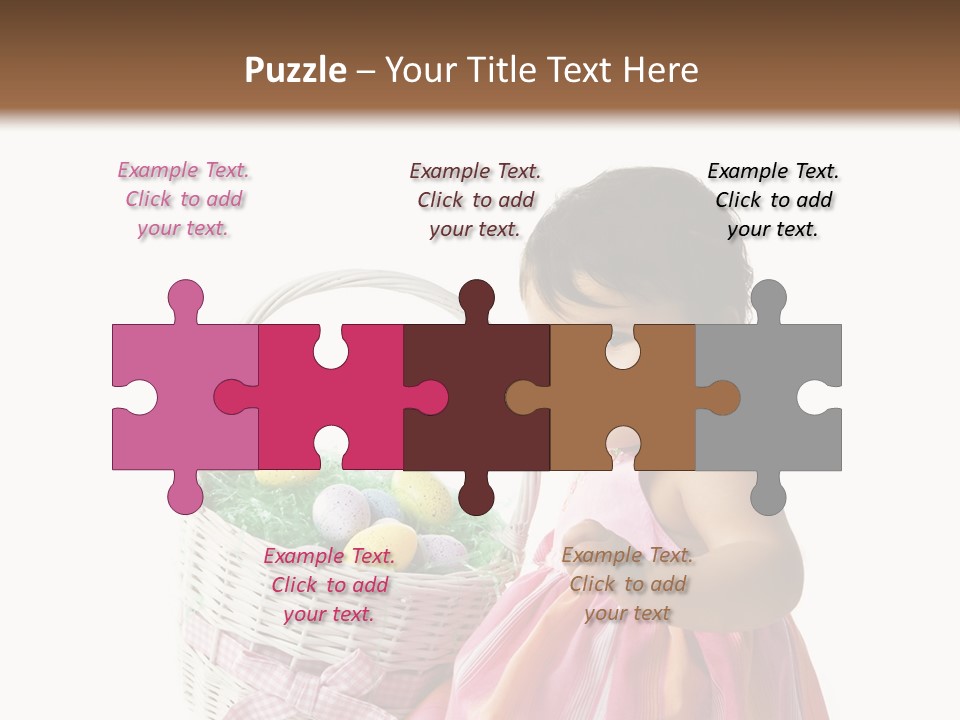 Biracial Smile Speckled PowerPoint Template