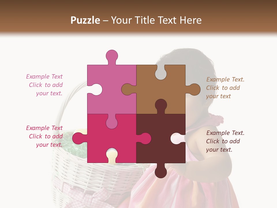 Biracial Smile Speckled PowerPoint Template