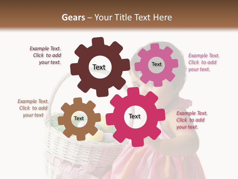 Biracial Smile Speckled PowerPoint Template