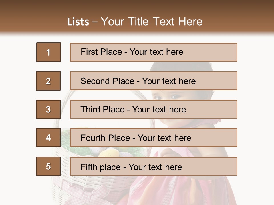 Biracial Smile Speckled PowerPoint Template