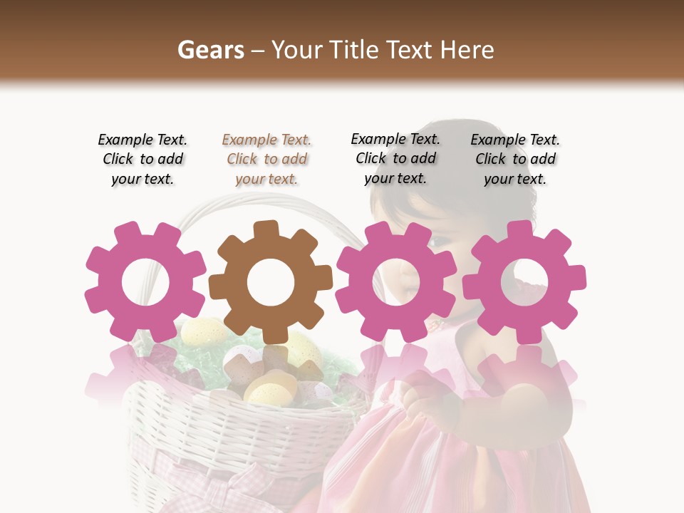 Biracial Smile Speckled PowerPoint Template