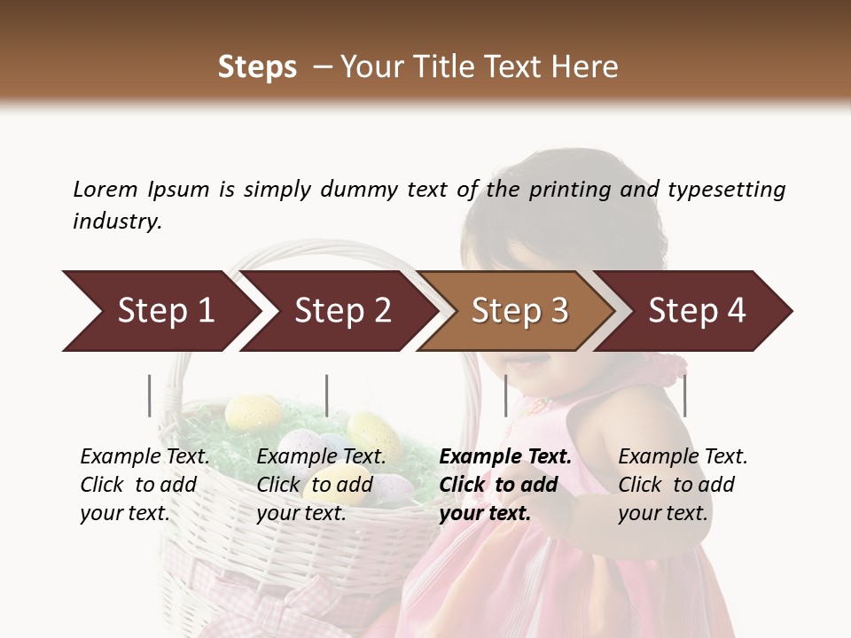 Biracial Smile Speckled PowerPoint Template