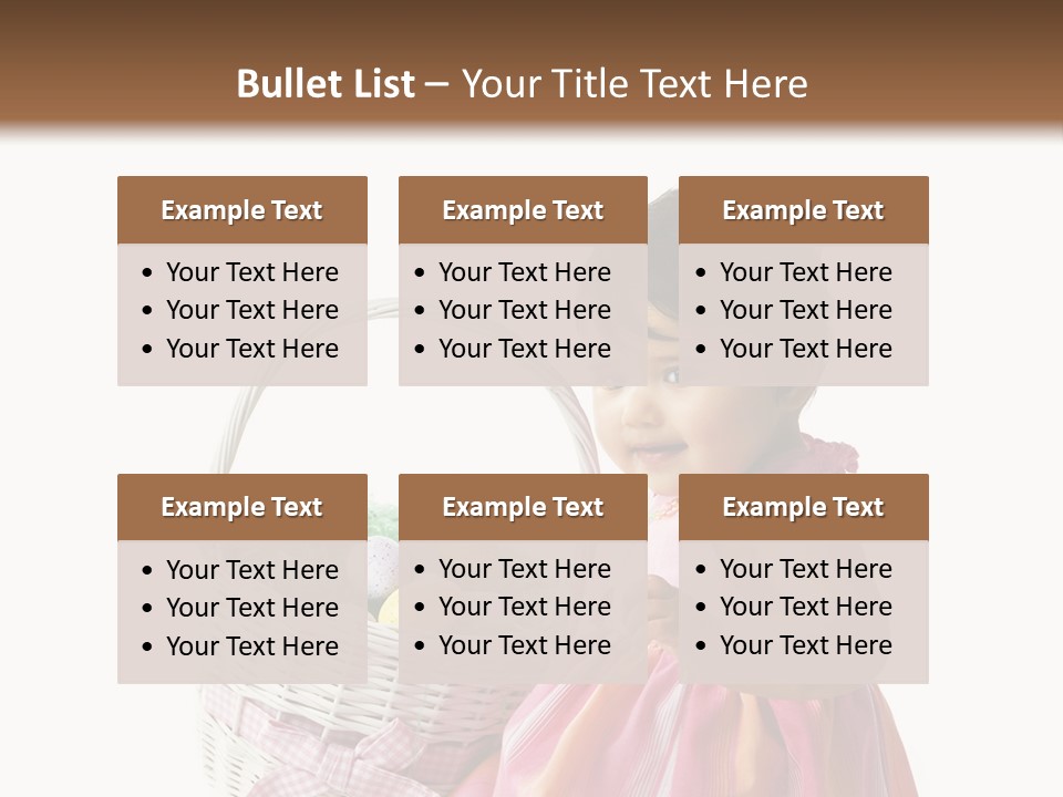 Biracial Smile Speckled PowerPoint Template