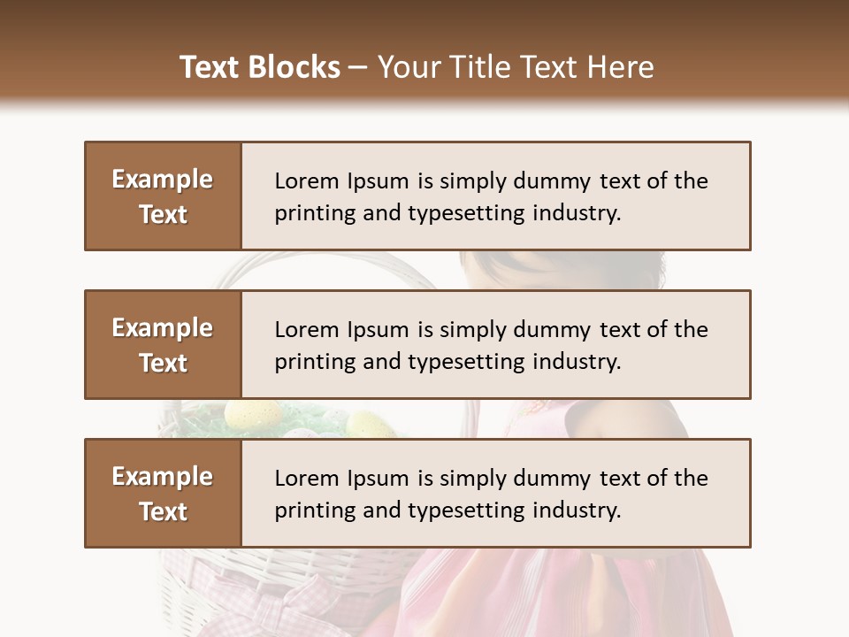 Biracial Smile Speckled PowerPoint Template