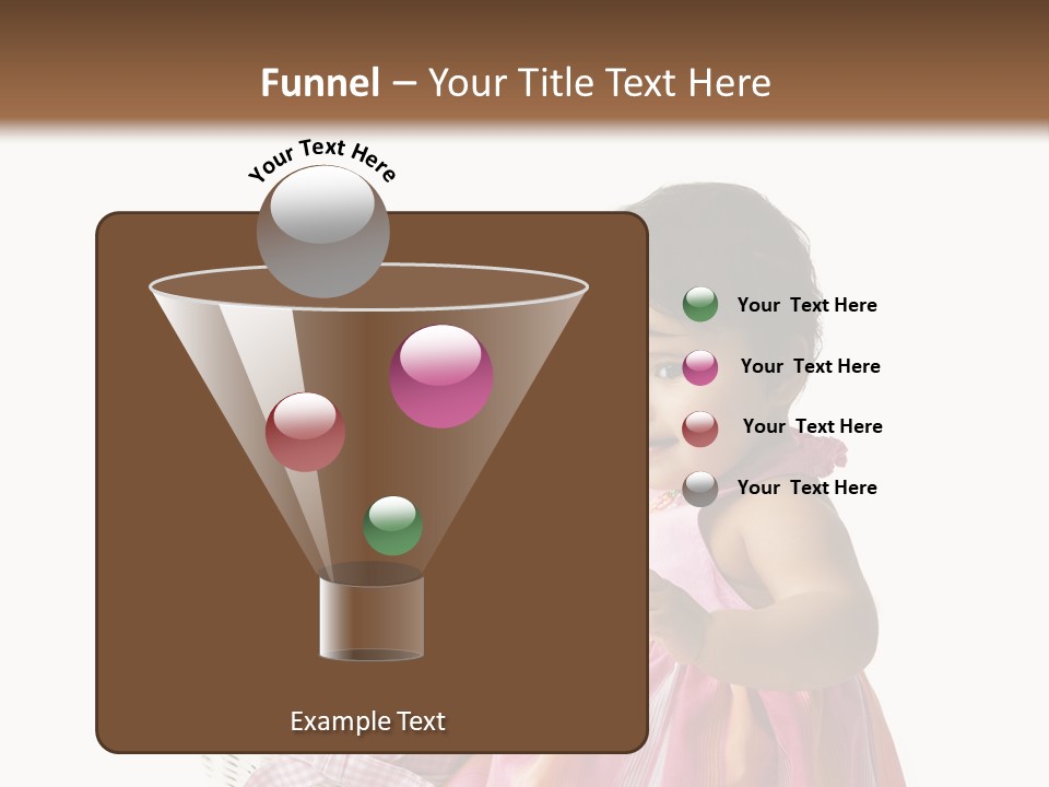 Biracial Smile Speckled PowerPoint Template