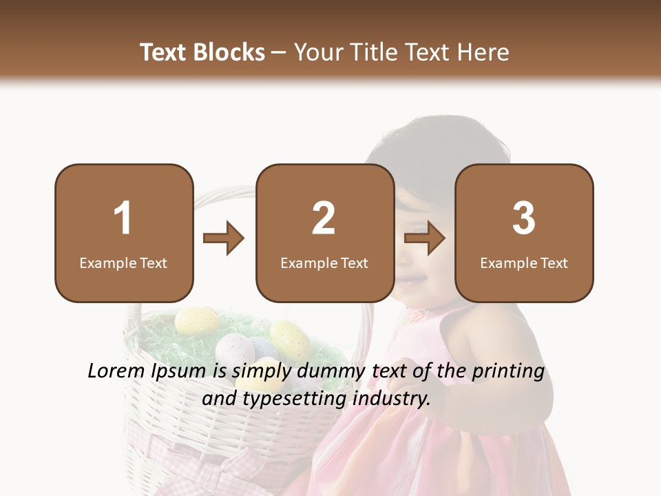 Biracial Smile Speckled PowerPoint Template