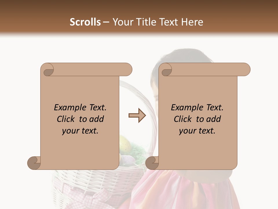 Biracial Smile Speckled PowerPoint Template